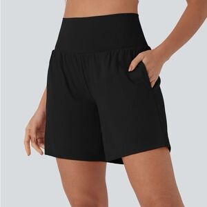 HALARA Women's High-Waisted Black Shorts